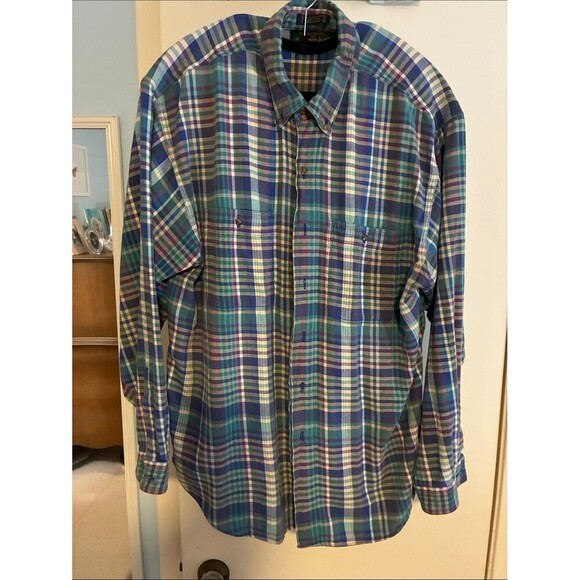Alexander Julian Other - Alexander Julian Blue, Green and Purple Plaid Button-Down Shirt